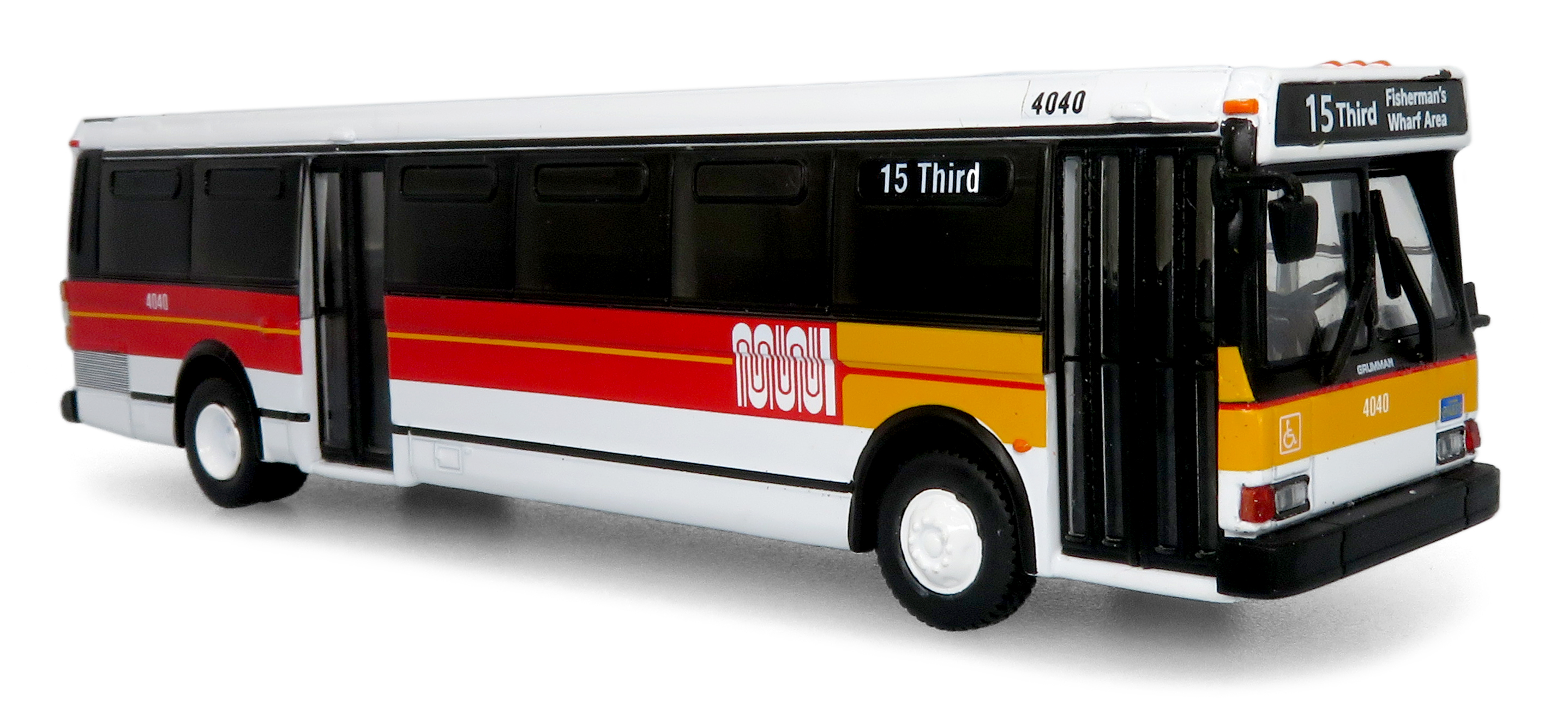  Iconic Replicas 1:87 1980 Grumman 870 Transit Bus: Houston METRO